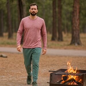 Banana Republic‎ Top Mens XL Long Sleeve Thermal Knit Modern Classic Essential